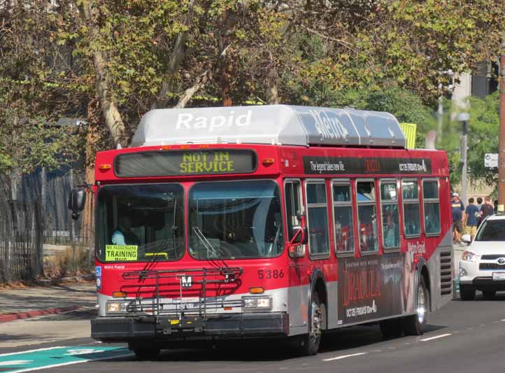 LA Metro Rapid New Flyer C40LF 5386